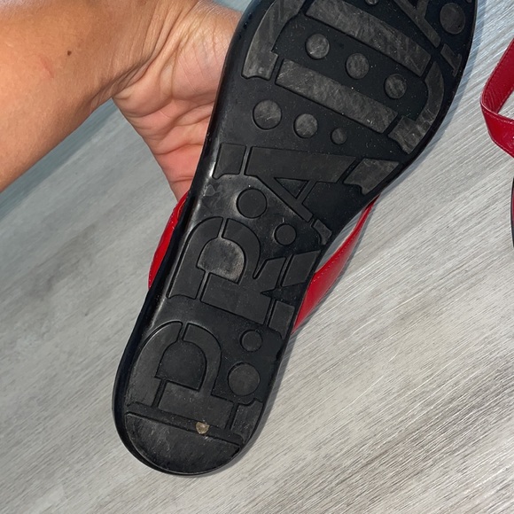 Prada red sandals 37 with logo - Picture 5 of 6